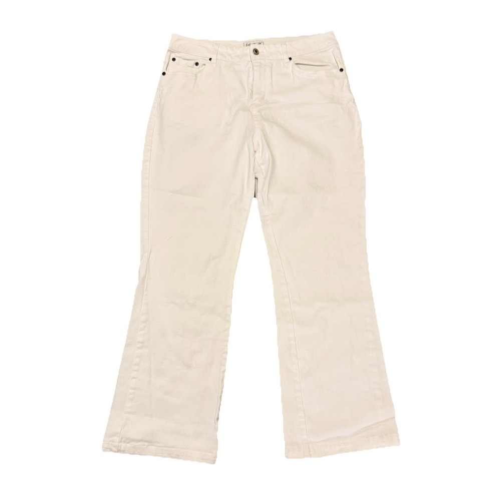 Coldwater Creek Women's Cream Bootcut Jeans